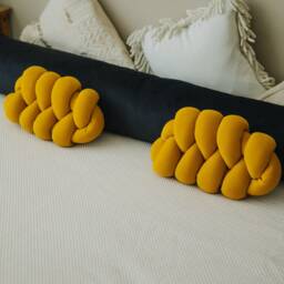 Bright Pillows Throw Trendy Accent Knot Decorative Pillow For Bedroom House Warming Gift - thumbnail 3