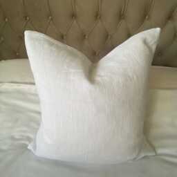 White French Linen Pillow Cover Farmhouse Cushion With Envelope Reverse - thumbnail 3