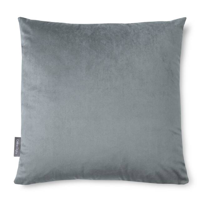 Luxury Super Soft Velvet Cushion - Silver Grey Available in 3 Sizes - Square Or Rectangular, Feather Filling Option Covers Only - image 1