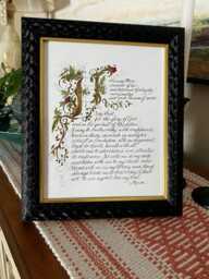 Lawyer's Prayer Calligraphy Art Print St. Thomas More Gift - thumbnail 2