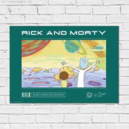 Rick & Morty??? Print - Looking At Planets Poster Wall Art - thumbnail 2