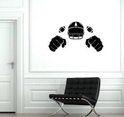 Football Player Vinyl Wall Decal Sports Fan Room Decor Teen Art Stickers Mural - #2819Di - thumbnail 1