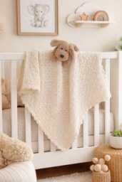 Star Stitch Baby Blanket Knitting Pattern Bulky Yarn - PDF Pattern - thumbnail 1