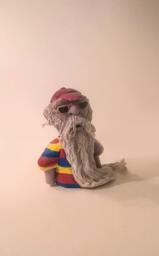 The Sword in The Stone - Merlin. Handmade Polymer Clay Action Figure. Unique Collectible
