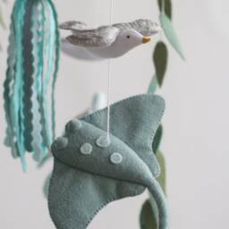 Ocean Baby Mobile, Jellyfish Seagull Mobile - thumbnail 3