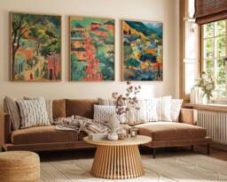 Set Of 3 Pakistan Posters, Travel Prints, Islamic Art, Floral Wall Arabic Art Poster, Pakistani Decor, Gift - thumbnail 1