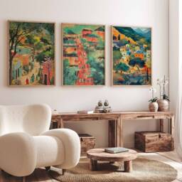 Set Of 3 Pakistan Posters, Travel Prints, Islamic Art, Floral Wall Arabic Art Poster, Pakistani Decor, Gift - thumbnail 2