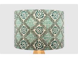 Indian Deep Green Lampshade Table Floor Lamp/Ceiling Pendant Small Medium Large 15cm 20cm 25cm 30cm 35cm 40cm Fabric Drum Light Shade
