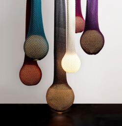 Ceiling Light Fixture, Pendant Light, Modern Hanging Lamp, Drop Chandelier Lighting, Textile Office Decor, Designer Lamp