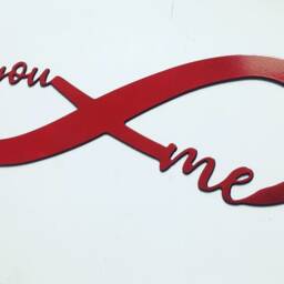 You & Me Infinity Sign - Steel Anniversary Wall Decor Valentine's Day Gift - thumbnail 3