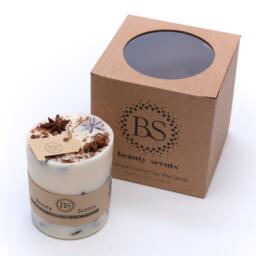 Handmade Scented Candle With Star Anise, D 7.5 H 8.5 cm - thumbnail 2