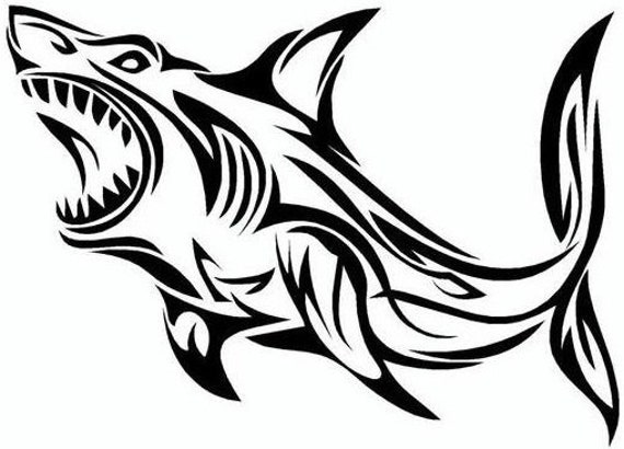 Shark Decal Sticker Wall Art Car Van Bonnet Vinyl Side Hood Graphic Window Sign Motorhome Campervan