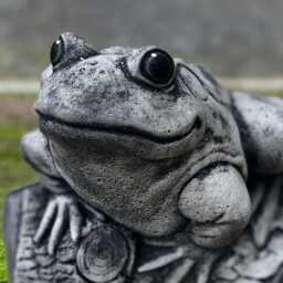 Garden Frog Sculpture Concrete Swamp Decor Stone Animal Statue Front Door Ornament Lawn Decoration Frog Lover Gift Wated Lover - thumbnail 3