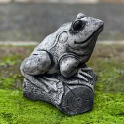 Garden Frog Sculpture Concrete Swamp Decor Stone Animal Statue Front Door Ornament Lawn Decoration Frog Lover Gift Wated Lover - thumbnail 2
