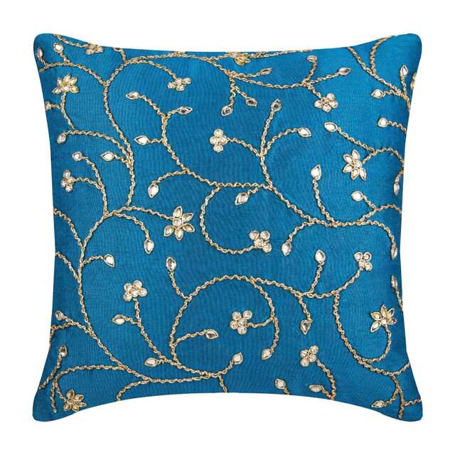 "Decorative Blue Euro Pillowcase 24""x24""/26""x26" - image 1