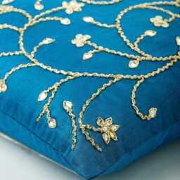 "Decorative Blue Euro Pillowcase 24""x24""/26""x26" - thumbnail 2