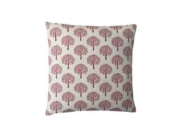Mulberry Trees in Red Linen Botanical Home Accessories Country Throw Cushion Cover/Sham Pillowcase - thumbnail 1