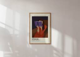 Joshua 18 Female Poster - Printed & Shipped Modern Scripture Decor Bible Verse Prints Christian Home Faith - thumbnail 1