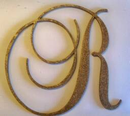24 Inch Large Wooden Wall Letters - Nursery Decor Decoration Glitter Letter - thumbnail 2