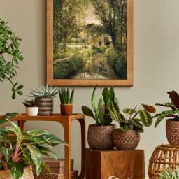 Country Oil Painting Vintage Print, Landscape With A Sunlit Stream Reproduction, Modern Farmhouse Art, Printable Wall Summer - thumbnail 2