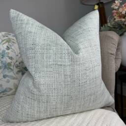 Decorative Cushion Cover, Modern Pillow Cover Sofa, Plain Textured Throw Designer Handmade Tonal Weave Fabric - thumbnail 1