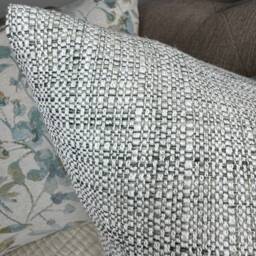 Decorative Cushion Cover, Modern Pillow Cover Sofa, Plain Textured Throw Designer Handmade Tonal Weave Fabric - thumbnail 2