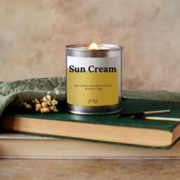 Sun Cream Crackle Wick Candle, Summer Holidays Fragrance - Scent - thumbnail 2