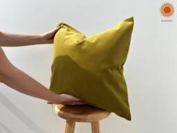 Luxury Oil Green Velvet Pillow Cover Modern Home Decor, Custom Size - Duties Paid Usa - thumbnail 1