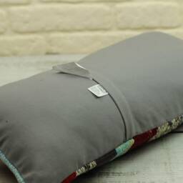 Handmade Kilim Lumbar Pillow Cover Vintage Turkish Rug - 12'' X 24'' - thumbnail 3