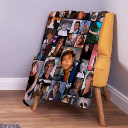Patrick Swayze Montage Fleece Throw Blanket - 150cm X Large Made in England - thumbnail 1