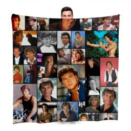 Patrick Swayze Montage Fleece Throw Blanket - 150cm X Large Made in England - thumbnail 2