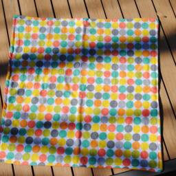 Snuggle Blanket Dots Lovee Lovey Circles Orange - thumbnail 3