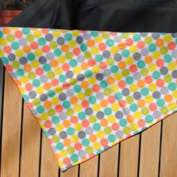 Snuggle Blanket Dots Lovee Lovey Circles Orange - thumbnail 2