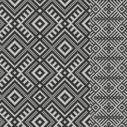 Free Shipping Kilim Pattern Decorative PVC Vinyl Mat Linoleum Rug - Dark Gray- K-210
