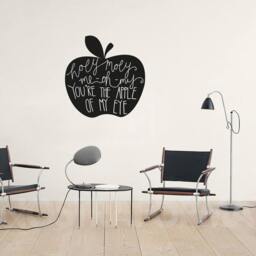 Holy Moly Apple Wall Decal Retro Quote Sticker - 58 X 59 cm - thumbnail 1