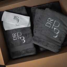 Personalised Towel Uk, Logo Embroidery, Personalised Design, On Towel, Embroidered Face Cloth, Hand Bath Sheet - thumbnail 3