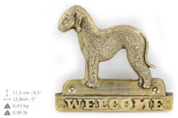 Bedlington Terrier, Dog Welcome, Hanging Decoration, Limited Edition, Artdog