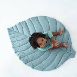 Organic Cotton Leaf Baby Play Mat Nursery Decor - thumbnail 2