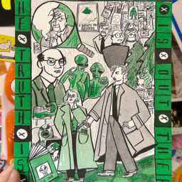 The Truth Is Out There Aliens & Mystery Files I Want To Believe 90S Tv Show Risograph Print A4 - thumbnail 3