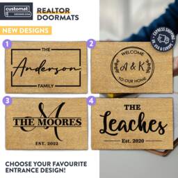 Realtor Doormat - Closing Gift Personalized Client Real Estate Custom Rug - thumbnail 1