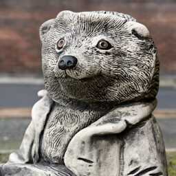 Outdoor Teddy Bear Sculpture Concrete With Flower Pot Figurine Stone Planter Decor Handmade Lawn Ornament Cement Plant Gift - thumbnail 2
