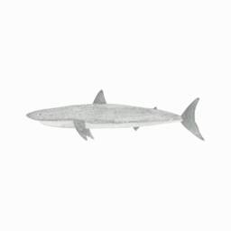 Shark Fabric Wall Sticker. Removable & Reusable - thumbnail 1