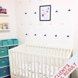 Metallic Gold Clouds Wall Decals Decor Stickers Nursery Baby Boy Girl Sky Pattern Modern & Scandinavian - thumbnail 4