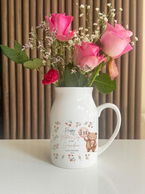 Personalised Mothers Day Flower Vase, Gifts, Nanny Mum Gift For Grandma, Nana Day, If Nanny's Were Flowers - image 1