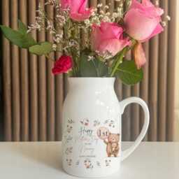 Personalised Mothers Day Flower Vase, Gifts, Nanny Mum Gift For Grandma, Nana Day, If Nanny's Were Flowers - thumbnail 2