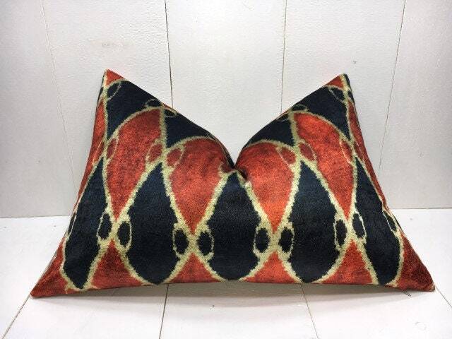 Decorative Pilow 16x24 Velvet Pillow Cover Handwoven Silk Cushion Modern Accent Pillows Home Decor Living - image 1