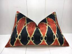 Decorative Pilow 16x24 Velvet Pillow Cover Handwoven Silk Cushion Modern Accent Pillows Home Decor Living - thumbnail 1