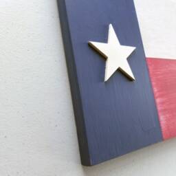 Texas State Flag On Wood, Wooden Wall Decor 9x12, Decor, Rustic Wood Flag, Lone Star Distressed Texan - thumbnail 3