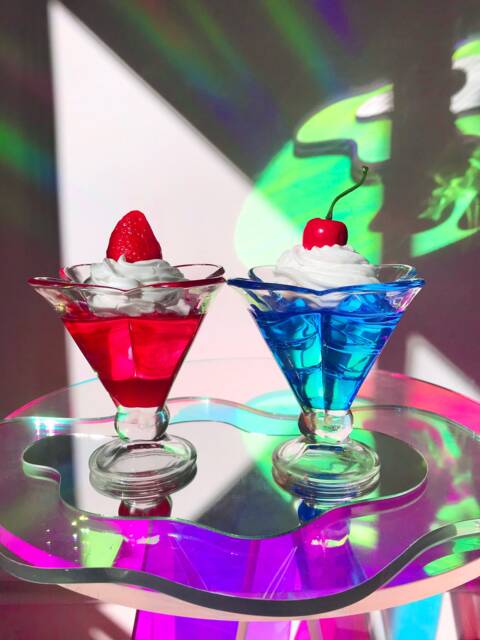 Fake Ice Cream Night Lamp - Faux Resin Drink Food Decor Realistic Cocktail Funky Sculpture Pop Art Furniture - image 1