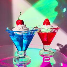 Fake Ice Cream Night Lamp - Faux Resin Drink Food Decor Realistic Cocktail Funky Sculpture Pop Art Furniture - thumbnail 3